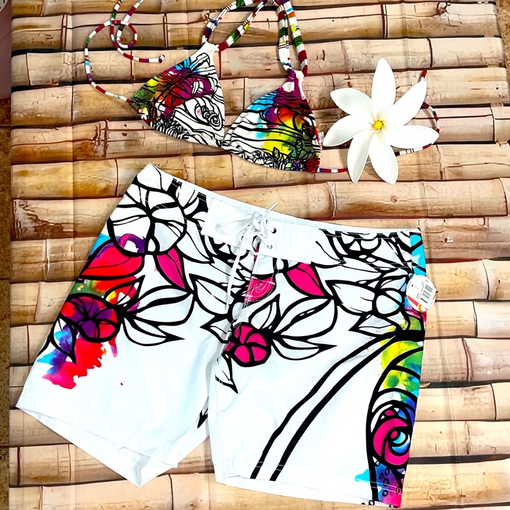 NWT Rip Curl Heather Brown Surf Swim Board Shorts